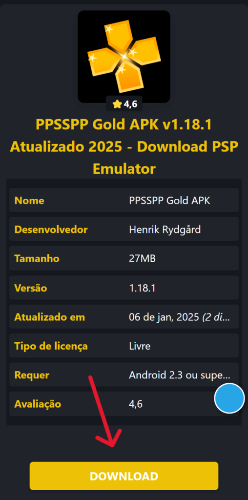 Como Baixar PPSSPP Gold